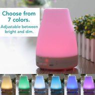 REDGO 100ml Aromatherapy Essential Oil Cool Mist Aroma Humidifier Diffuser Portable Ultrasonic with Color LED... N7