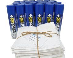 10 Oz. CarpetAid + (10 Cans) with 3 Heavy Duty White Rags