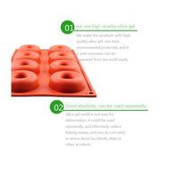 New 8-Cavity Xmas Donut Baking Cookie Mold Chocolate Cake Muffin Candy Pan Bakeware N6