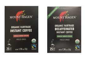 Mount Hagen - Organic Instant Coffee Freeze Dried 25 Single Serve Packets- 1.76 Oz Each ,Variety Pack ,1 Box Regular...