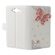 LG Escape 3 Case, LG Phoenix 2 Case, LG K8 Case White PU Leather Folio Flip Phone Case,Yaheeda 3D Handcraft White... N27