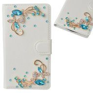 LG Escape 3 Case, LG Phoenix 2 Case, LG K8 Case White PU Leather Folio Flip Phone Case,Yaheeda 3D Handcraft White... N29