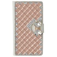 LG Escape 3 Case, LG Phoenix 2 Case, LG K8 Case White PU Leather Folio Flip Phone Case,Yaheeda 3D Handcraft White... N30