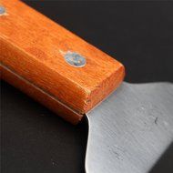 Triangle Pizza Spade Wooden Handle Cake Shovel Bread Spatula Stainless Steel Kitchen Baking Tools. N2