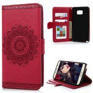 Note 5 Case,Samsung Galaxy Note 5 Case - Wallet Slim Fit Folio Stand 3D Basso-relievo PU Leather Flip Case with... N2