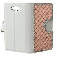LG Escape 3 Case, LG Phoenix 2 Case, LG K8 Case White PU Leather Folio Flip Phone Case,Yaheeda 3D Handcraft White... N31
