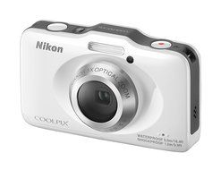 Nikon COOLPIX S31 10.1 MP Waterproof Digital Camera with 720p HD Video (White) (OLD MODEL)