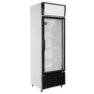308L Glass Display Pull Door Fan &amp; Direct Cooling Beer Soda Beverages Showcase Commercial Refrigerator Merchandise...