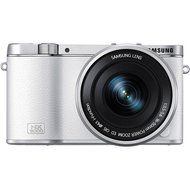 Samsung NX3000 Mirrorless Digital Camera with 16-50mm Lens (White) - International Version (No Warranty)