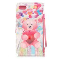 iPhone 7 Case,Yaheeda [3D Colored Drawing] [Flip Fit] Premium PU Leather Card-Slots Cash-Slots &amp; Kickstand [Anti-Scratches... N15