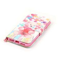 iPhone 7 Case,Yaheeda [3D Colored Drawing] [Flip Fit] Premium PU Leather Card-Slots Cash-Slots &amp; Kickstand [Anti-Scratches... N16