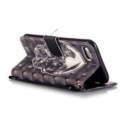 iPhone 7 Case,Yaheeda [3D Colored Drawing] [Flip Fit] Premium PU Leather Card-Slots Cash-Slots &amp; Kickstand [Anti-Scratches... N18