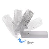 3 Speeds Portable Mini USB Rechargeable Desktop Fan wih 4000mAh Power Bank for Phone (Black) N5