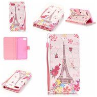 iPhone 7 Case,Yaheeda [3D Colored Drawing] [Flip Fit] Premium PU Leather Card-Slots Cash-Slots &amp; Kickstand [Anti-Scratches... N25