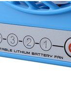 LBLI The new portable three mini USB charging 18650 lithium battery fan , blue JIAJU-YONGPING #0636 N6