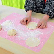 Spritech(TM) Durable Supple Silicone Healthy Mat Baking Mat Baking Tools Pink N6