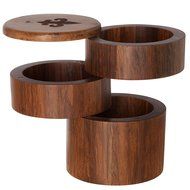 Totally Bamboo Small Salt Box, Bamboo Container With Magnetic Lid For Secure Storage N17