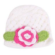 Newborns Cute Flower Hat Great Baby Kids Infant Toddler Girl Beanie Cap Cute Hat N6