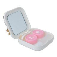 KAKA(TM) Fashion Box Kit 3D Handmade Rhinestone Bling Crystal Design Skull Pattern Decorated Black Mini Contact... N39