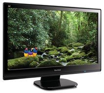 Viewsonic VX2453MH-LED 24-Inch Ultra-thin Widescreen LED Monitor - Black N4