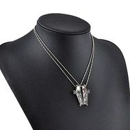 The Nightmare Before Christmas Jack Lisa Couple Pendant Necklace Jewelry Gift N5