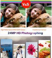 Boblov Ordro HDV-Z20 Full HD 1080P @30FPS 24MP 16X Zoom Digital Video Camera with External MIC- Digital Camcorder... N2