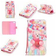 iPhone 7 Case,Yaheeda [3D Colored Drawing] [Flip Fit] Premium PU Leather Card-Slots Cash-Slots &amp; Kickstand [Anti-Scratches... N31