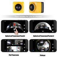 LeaningTech Mini Cube Action Sports Panorama Camera H.264 360 Degree Wifi 720P Fisheye Wide View Wide Angle Outdoor... N2