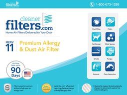 Cleaner Filters 10x30x1 Air Filter, Pleated High Efficiency Allergy Furnace Filters for Home or Office with MERV... N2