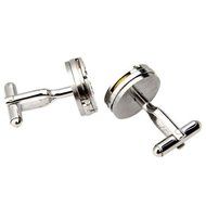 New Steampunk Vintage Mens Cufflinks Watch Movement Wedding Silver Cuff Links N3