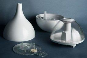 Broksonic Hybrid Ultrasonic Humidifier &amp; Diffuser, White N2