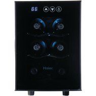 Haier 12-Bottle Dual Zone Curved Door with Smoked Glass Wine Cellar