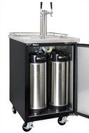 Kegco Commercial Grade Homebrew Kegerator Four Faucet Ball Lock Keg Dispenser Black N3