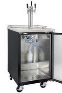 Kegco Commercial Grade Homebrew Kegerator Four Faucet Ball Lock Keg Dispenser Black N5