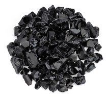 American Fireglass 9 to 12mm Fire Pit and Outdoor Fireplace Glass, Small, 10-Pound, Dark Blue N19