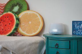 Heka Living Essential Oil Diffuser Humidifier - LED Clock With Adjustable Light - Ultrasonic Aromatherapy Humidifier... N8