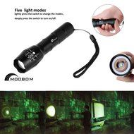 Moobom XM-L T6 2000 Lumens,5 Adjustable Modes Zoomable LED Tactical Flash light Torch Lamp Aluminum LED Flashlight... N3