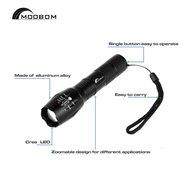 Moobom XM-L T6 2000 Lumens,5 Adjustable Modes Zoomable LED Tactical Flash light Torch Lamp Aluminum LED Flashlight... N4