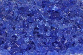 American Fireglass 9 to 12mm Fire Pit and Outdoor Fireplace Glass, Small, 10-Pound, Dark Blue N25
