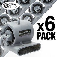 CFM PRO 3,300 Series Air Mover &amp; Carpet Dryer Blower Fan - Package of 6 N3