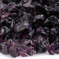 American Fireglass 9 to 12mm Fire Pit and Outdoor Fireplace Glass, Small, 10-Pound, Dark Blue N31