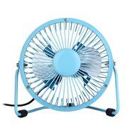 Elecbrain&reg; USB Desk Fan (Powerful Airflow/ A Free Adapter) 4inch Personal Mini Fan - Small Table Fan with Pedestal...