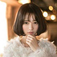 Spritech(TM) New Lovely Stylish Dark Brown Realistic Fluffy Short Wig Fiber Synthetic Women Wig N4