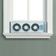 Bionaire BWF0522E-BU Thin Window Fan with Comfort Control Thermostat N8