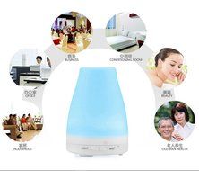 VIVINATURE Humidifier 100ML Ultrasonic Aromatherapy Oil Diffuser Cool Mist Aroma Humidifier with Waterless Auto... N6