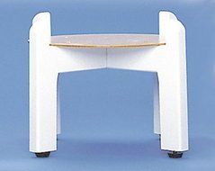 White Counter Wood Stand by SCL Water Supplies