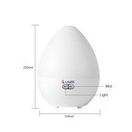Lauco 450ML Cool Mist Ultrasonic Humidifier, Essential Oil Diffuser Bluetooth Speaker with LED Atmosphere Lamp... N2