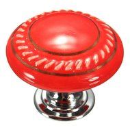 KINGSO 10pcs Retro Style Round Ceramic Door Knob Cabinet Drawer Cupboard White
