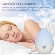 Lauco 450ML Cool Mist Ultrasonic Humidifier, Essential Oil Diffuser Bluetooth Speaker with LED Atmosphere Lamp... N4