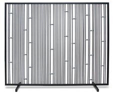 Pilgrim Home and Hearth 18312 Arden Summer Screen - No Mesh, Polished Stainless - Black